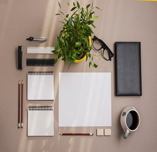 blank-paper-notepad-pencils-tea-cup-diary-potted-plant-colored-background_23-2147979152