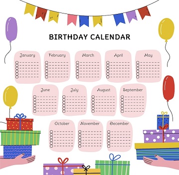 Birthday Calendar